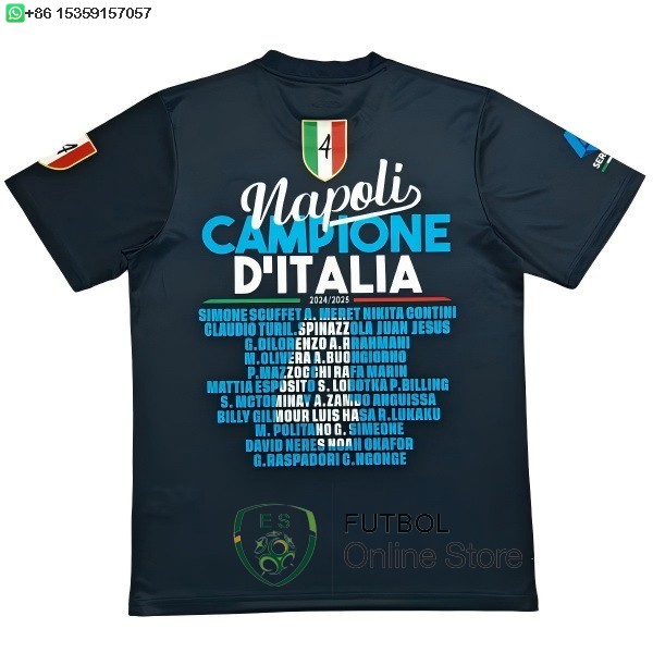 Tailandia Camiseta Napoli 2025 Especial I Negro