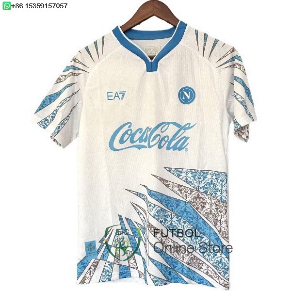 Tailandia Camiseta Napoli 25/2026 Especial Blanco Azul