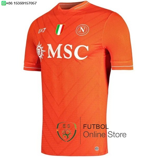 Tailandia Camiseta Napoli 25/2026 Portero Naranja