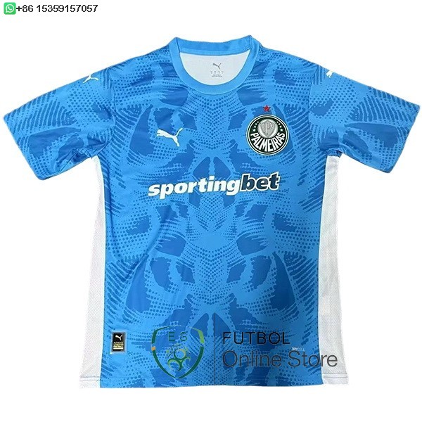 Tailandia Camiseta Palmeiras 25/2026 Portero Azul