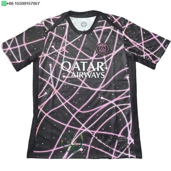 Tailandia Camiseta Paris Saint Germain 25/2026 Especial Negro Rosa