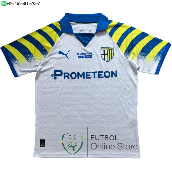 Tailandia Camiseta Parma 25/2026 Tercera Blanco Azul