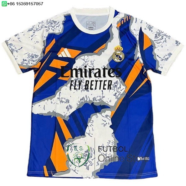 Tailandia Camiseta Real Madrid 25/2026 Especial Azul Blanco Naranja