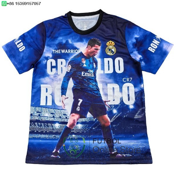 Tailandia Camiseta Real Madrid 25/2026 Especial Azul II Blanco