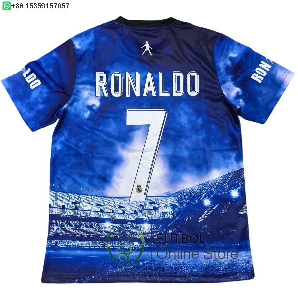 Tailandia Camiseta Real Madrid 25/2026 Especial Azul II Blanco