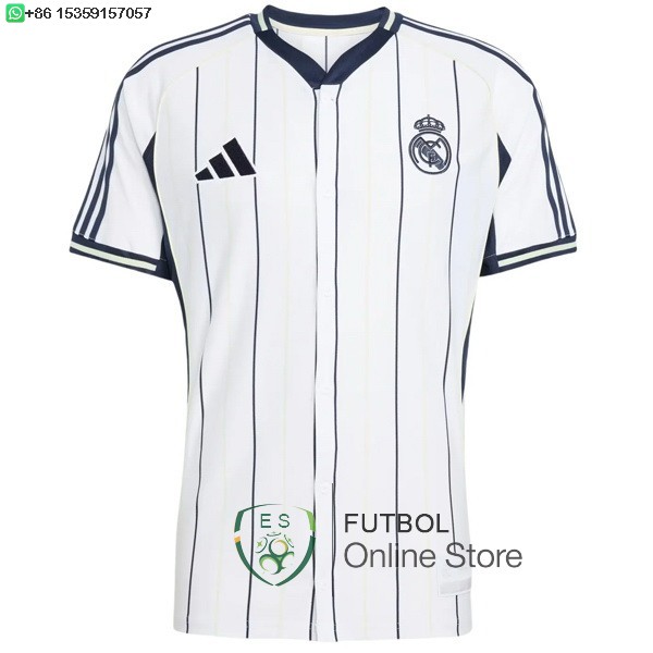Tailandia Camiseta Real Madrid 25/2026 Especial Blanco II Negro