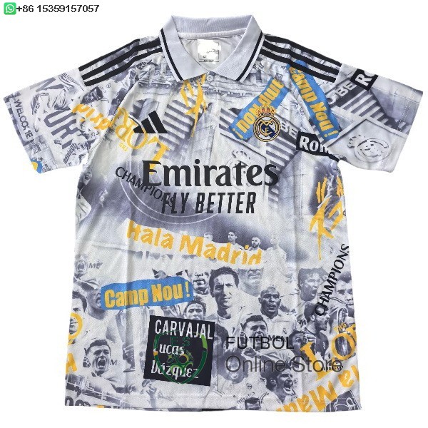 Tailandia Camiseta Real Madrid 25/2026 Especial Blanco I Amarillo
