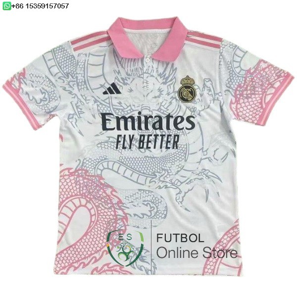 Tailandia Camiseta Real Madrid 25/2026 Especial Blanco Rosa Tailandia Camiseta Real Madrid 25/2026 Especial Blanco Rosa