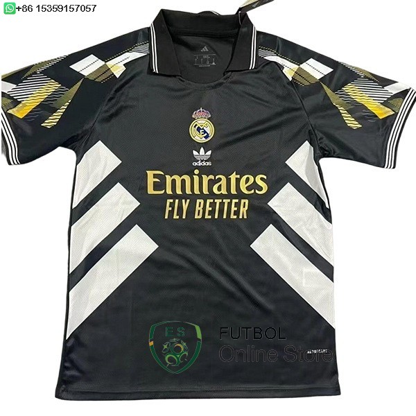 Tailandia Camiseta Real Madrid 25/2026 Especial Negro Amarillo Blanco