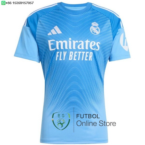Tailandia Camiseta Real Madrid 25/2026 Portero Azul Tailandia Camiseta Real Madrid 25/2026 Portero Azul