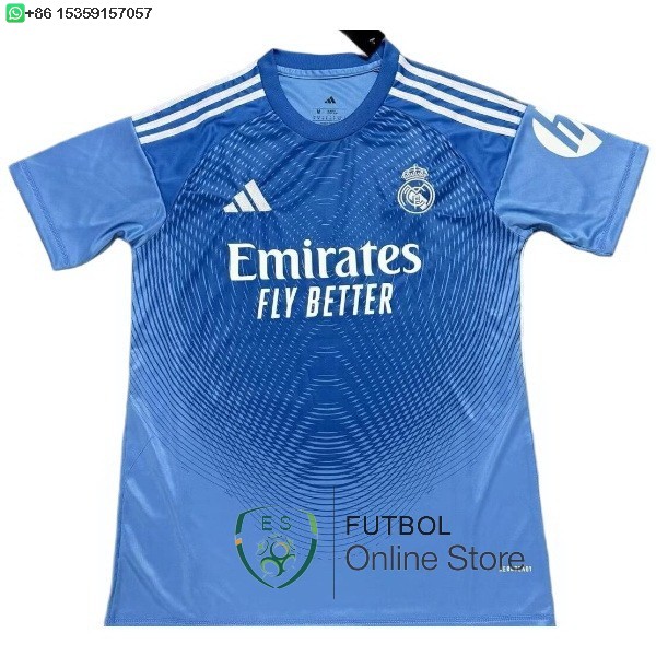 Tailandia Camiseta Real Madrid 25/2026 Portero Azul