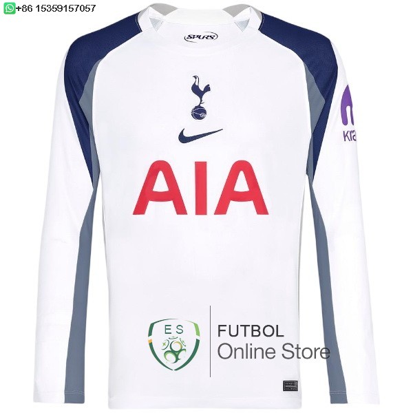 Tailandia Camiseta Tottenham Hotspur 25/2026 ML Primera Tailandia Camiseta Tottenham Hotspur 25/2026 ML Primera